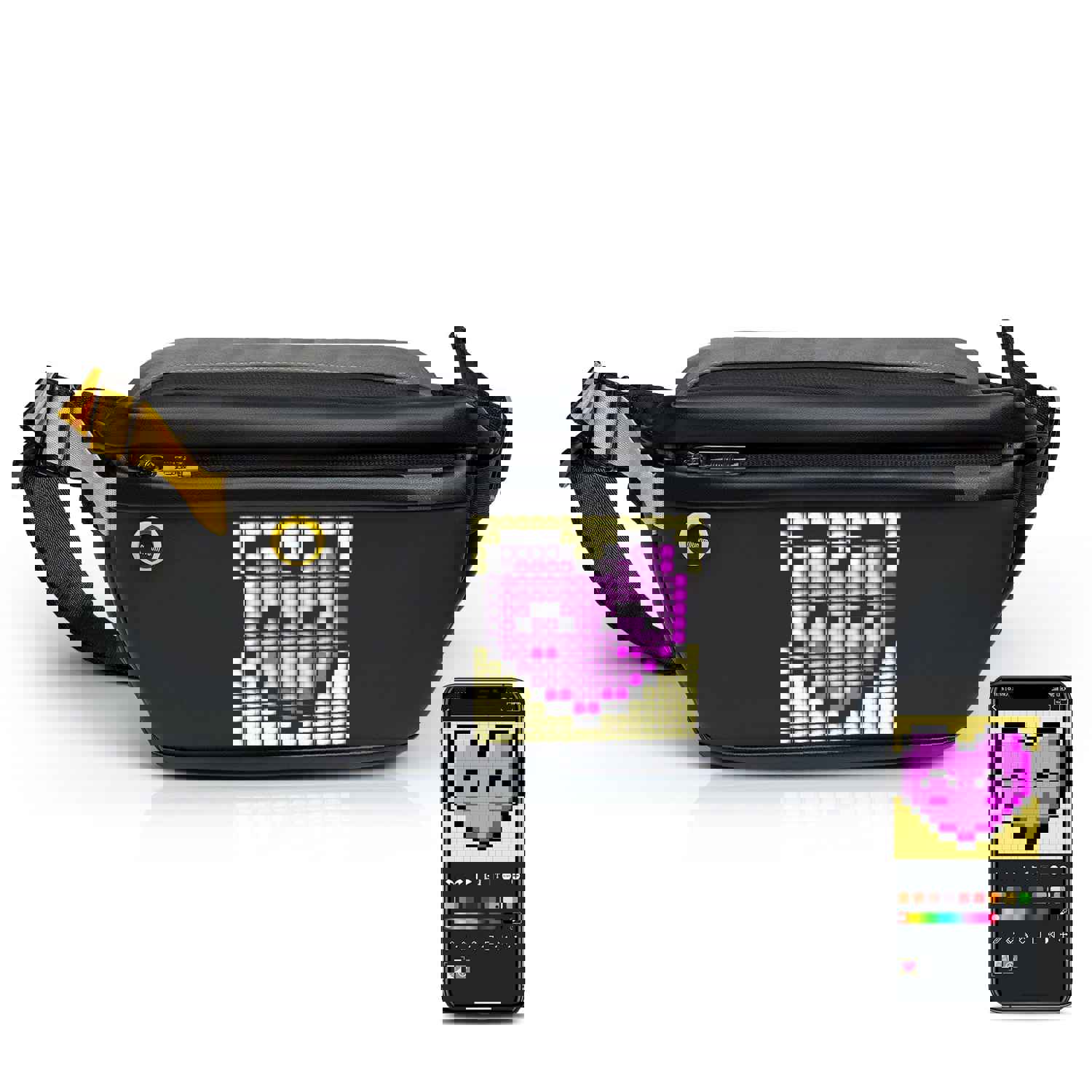 Divoom Pixel Sling Bag: Customizable Waterproof Fashion for Outdoor Adventures