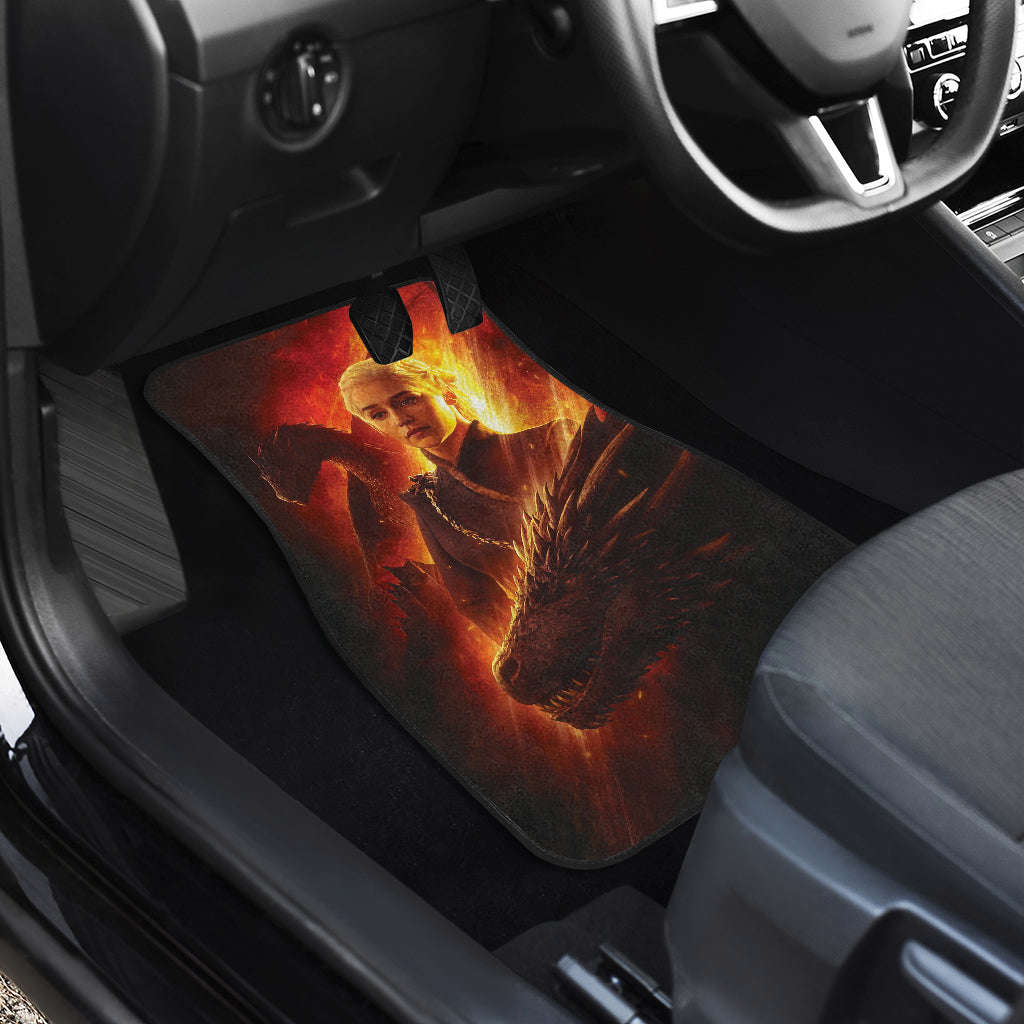 Daenerys Targaryen Car Floor Mats - Game Of Thrones Themed Car Accessories