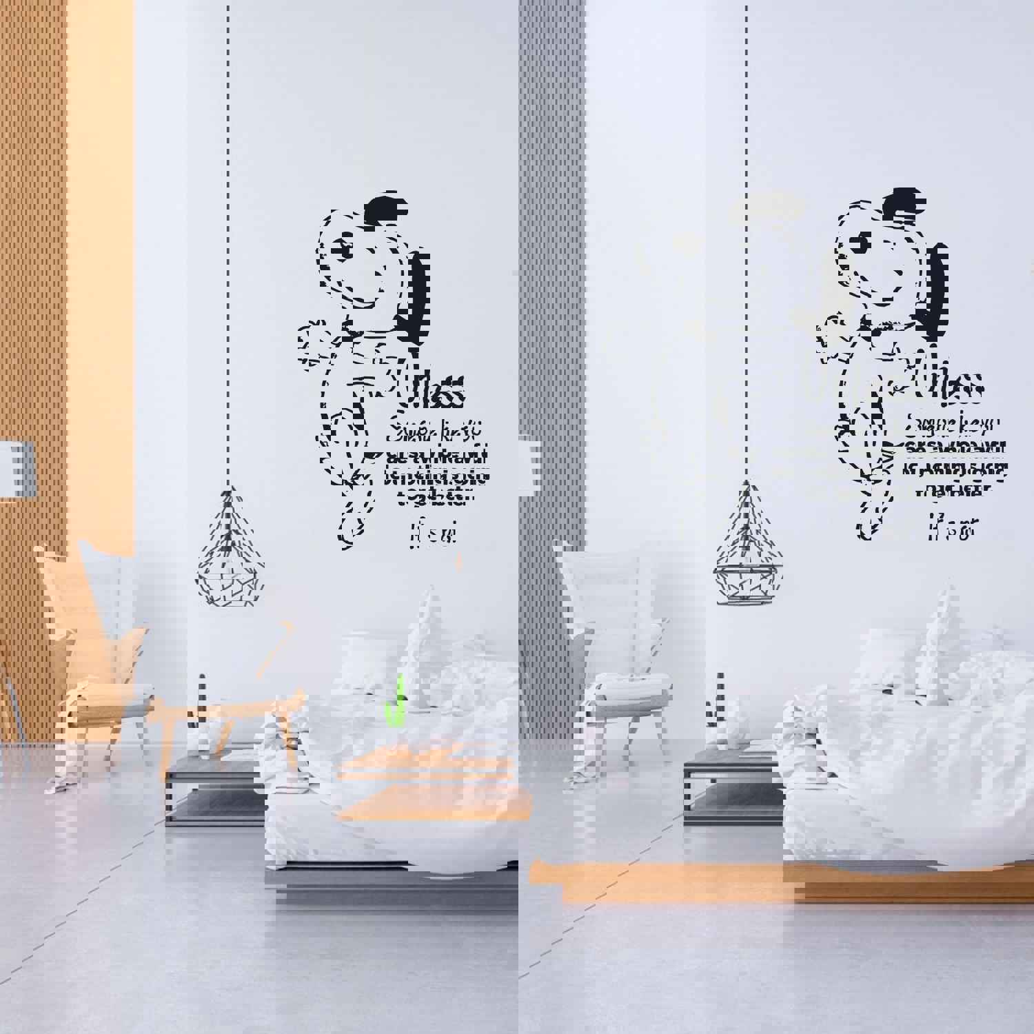 Snoopy Vinyl Wall Art Sticker Decal - Unless Someone Like You Cares A Whole Awful Lot