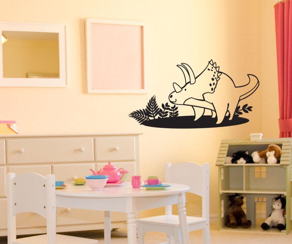 Vinyl Wall Decal Sticker Kids Triceratops #OS_DC689