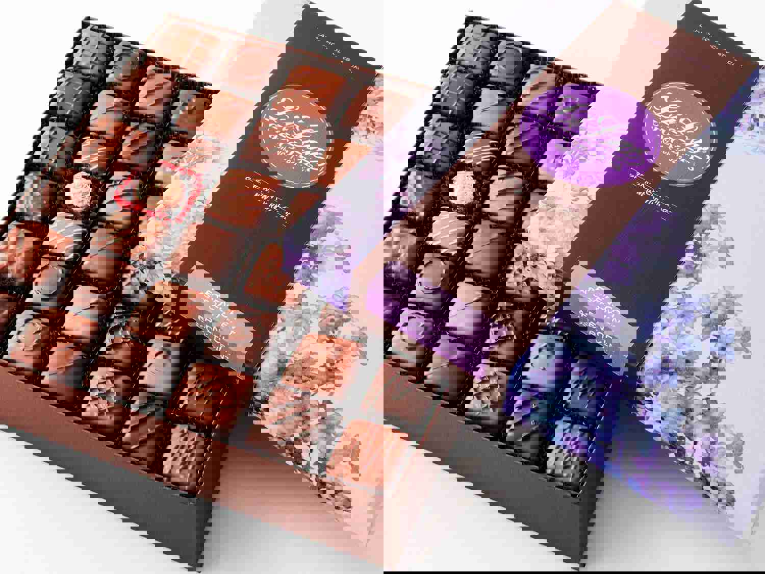 38 pc. French Assortment Chocolate Gift Box (1 lb.) - Gourmet Milk & Dark Chocolate Mix