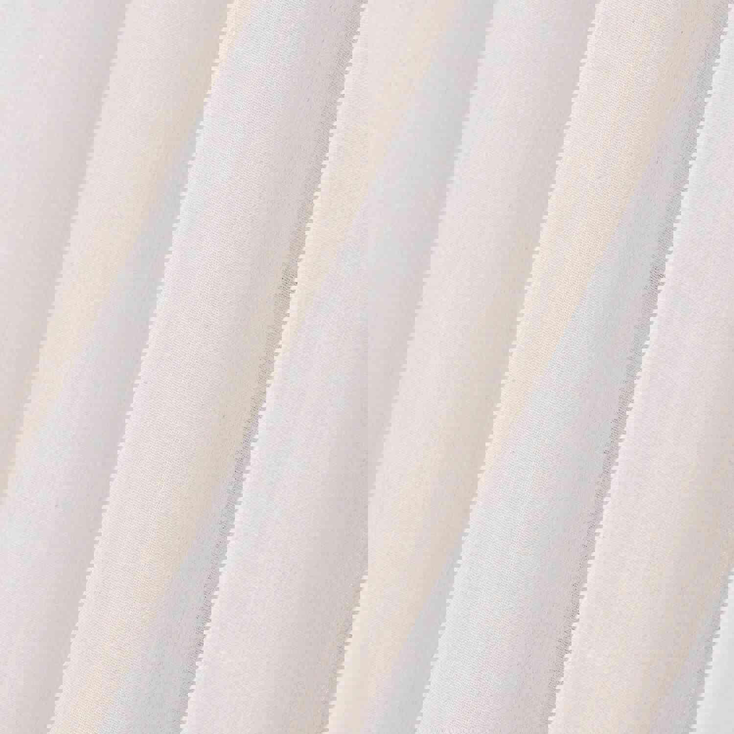 Custom Linen Sheer Curtains - 8 Color Options, Adjustable Luxury Drapery for Living Room & Bedroom