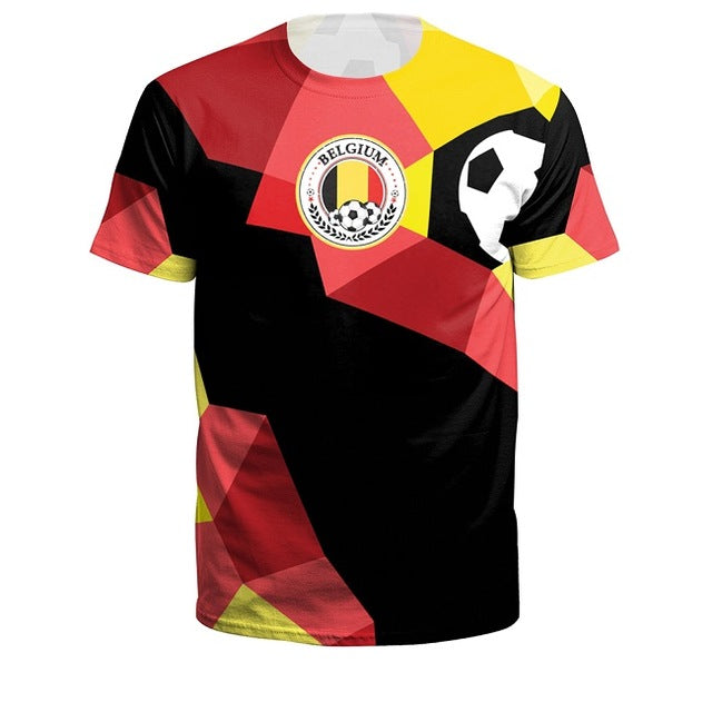 Summer Men/Women Croatia Football Jerseys 3D Printing Sport Tee Soccer Fitness Shirt