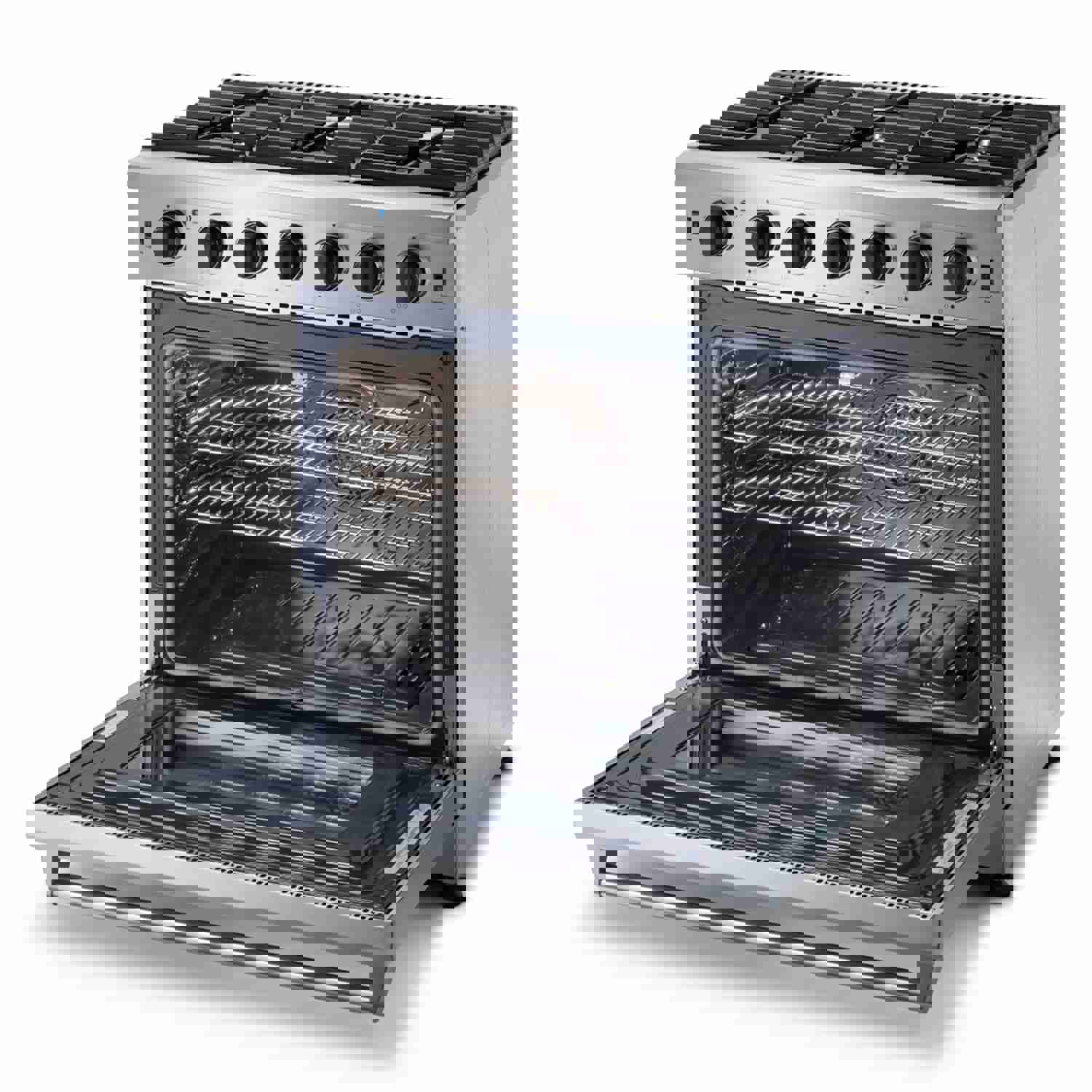 Thor Kitchen 2-Piece Appliance Package - 36-Inch Gas Range & Pro-Style Wall Mount Hood in Stainless Steel