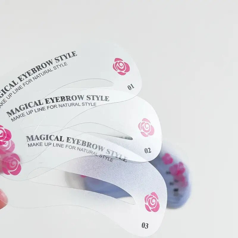 Eyebrow Template 24 Pattern Makeup Eyebrow Stencil Set
