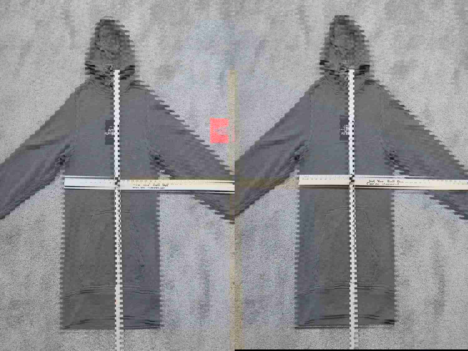 North Face Men's Small Gray Pullover Hoodie Sweatshirt