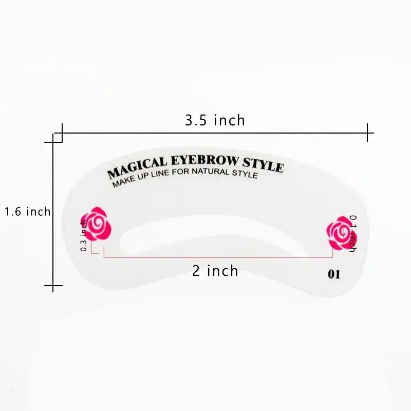 Eyebrow Template 24 Pattern Makeup Eyebrow Stencil Set