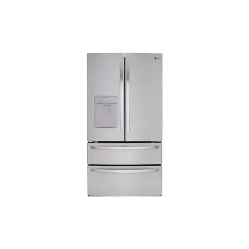 LG 28.6-cu ft 4-Door French Door Refrigerator with Ice Maker and Water Dispenser (Stainless Steel) ENERGY STAR