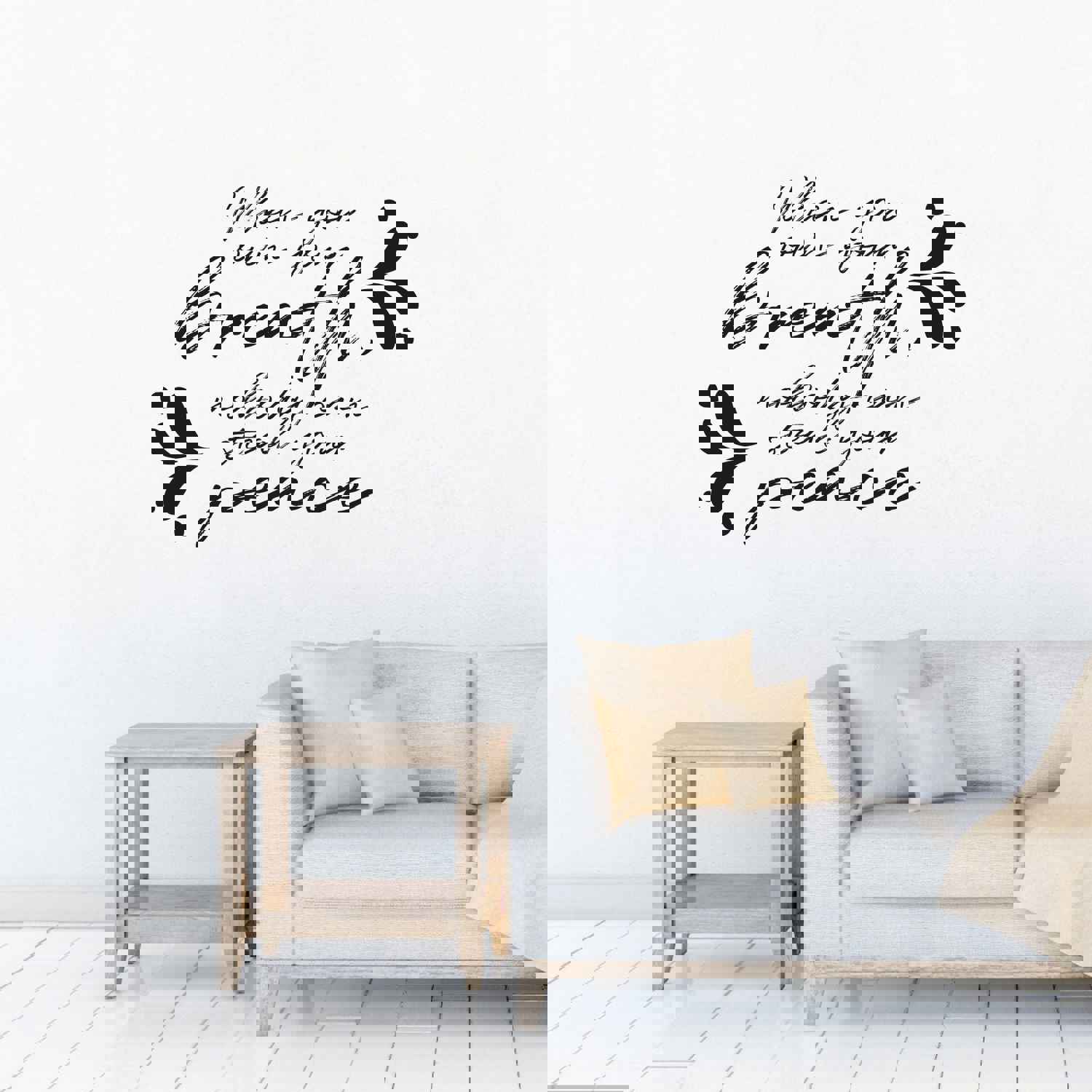 Reading Quotes Vinyl Wall Sticker Art Decal - Nobody Can Steal Your Peace