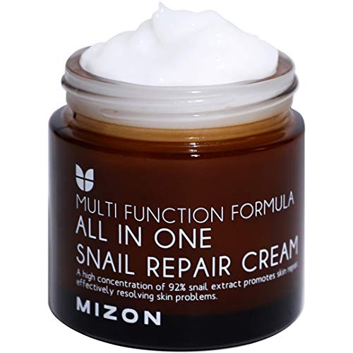 Mizon Snail Repair Cream - 2.53oz All-in-One Face Moisturizer with Snail Mucin Extract