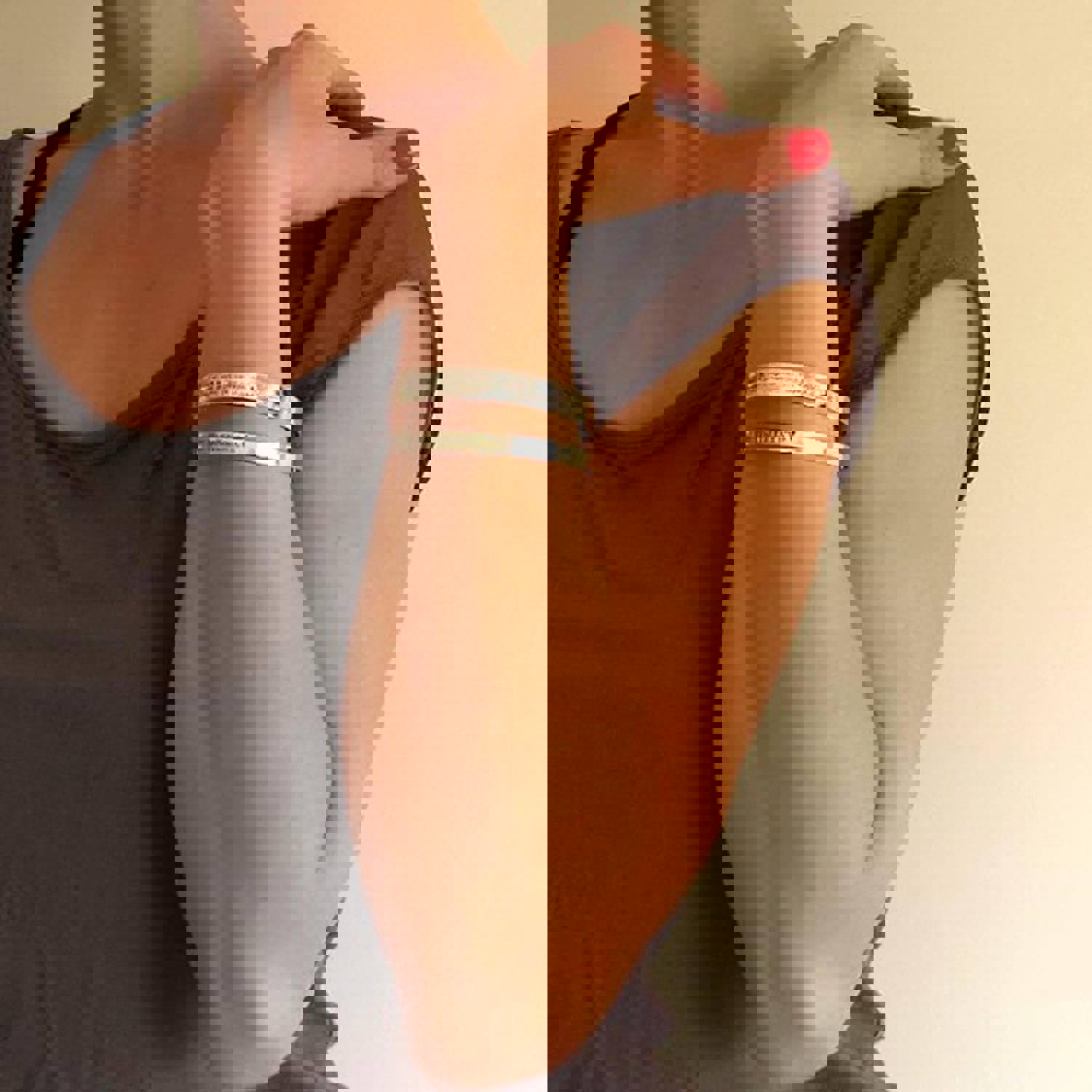 Je Taime Love Bracelet - Personalized Sterling Silver Engraved Gift