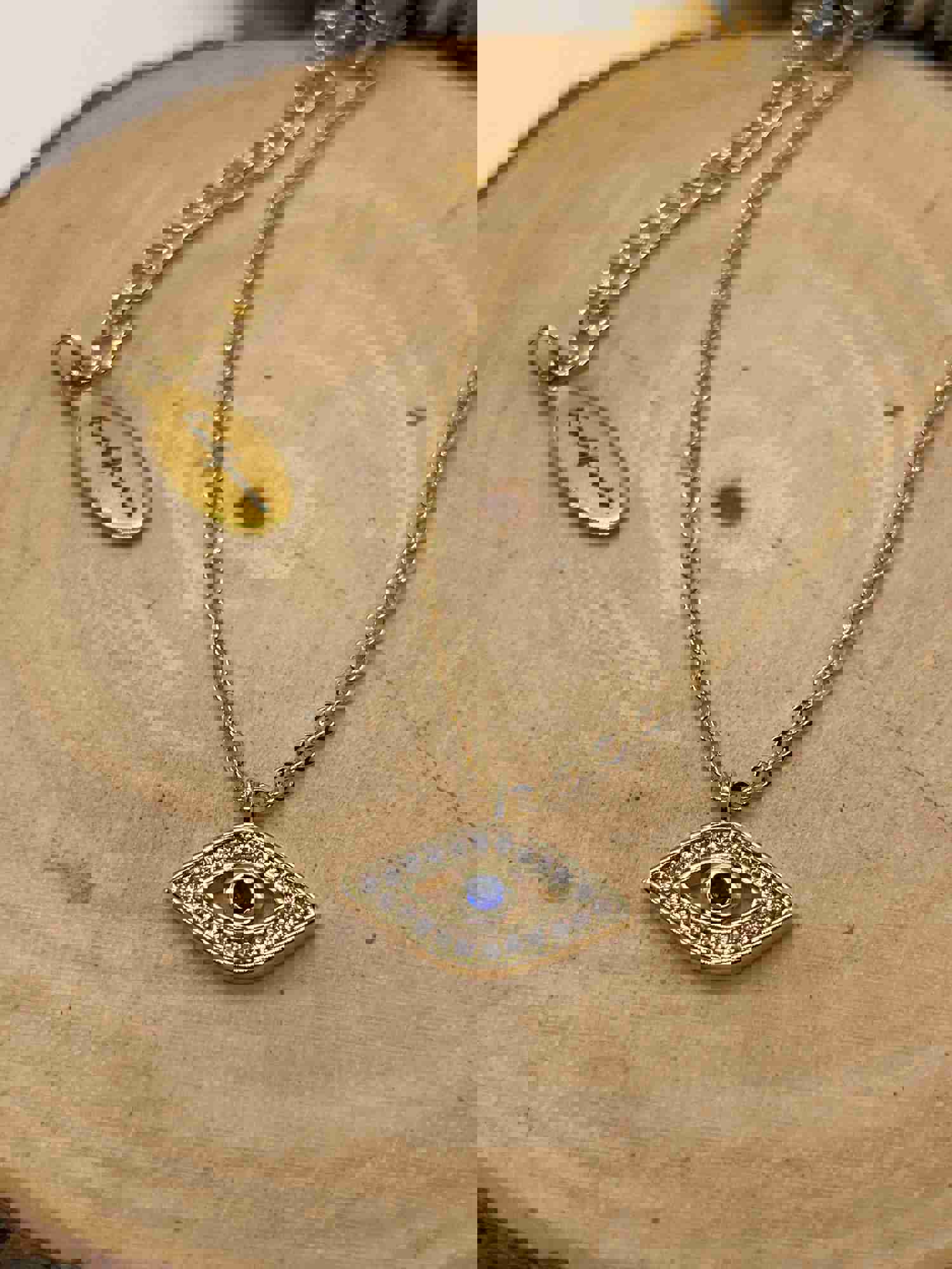 The Protector Necklace - 14k Gold Filled Evil Eye Charm