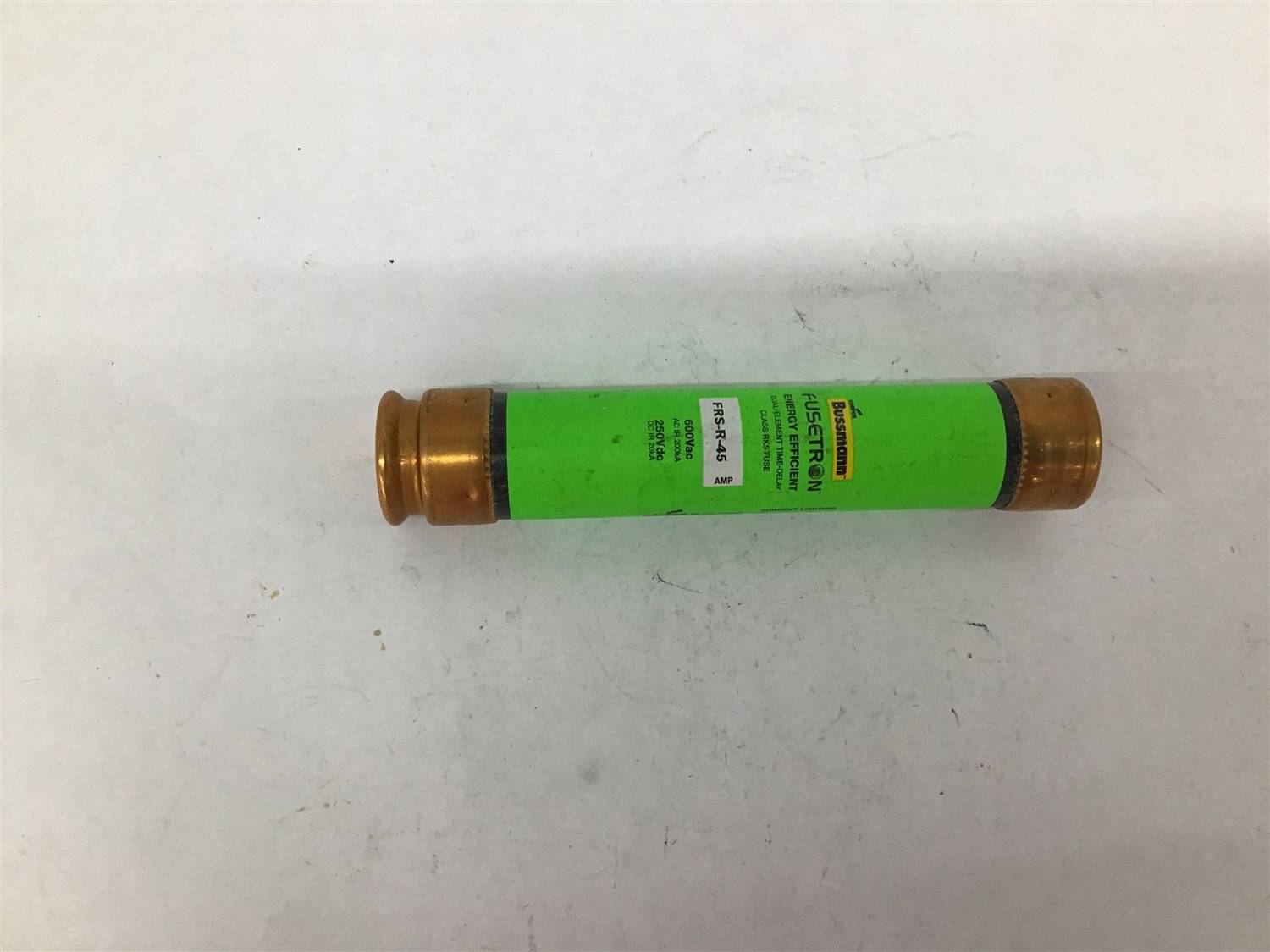 Bussmann Fusetron FRS-R-45 Energy Efficient Dual-Element 600V AC 250V DC Fuse