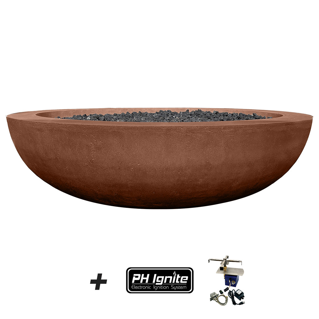 Moderno 70 Fire Bowl - Gas Fire Pit with Lava Rocks