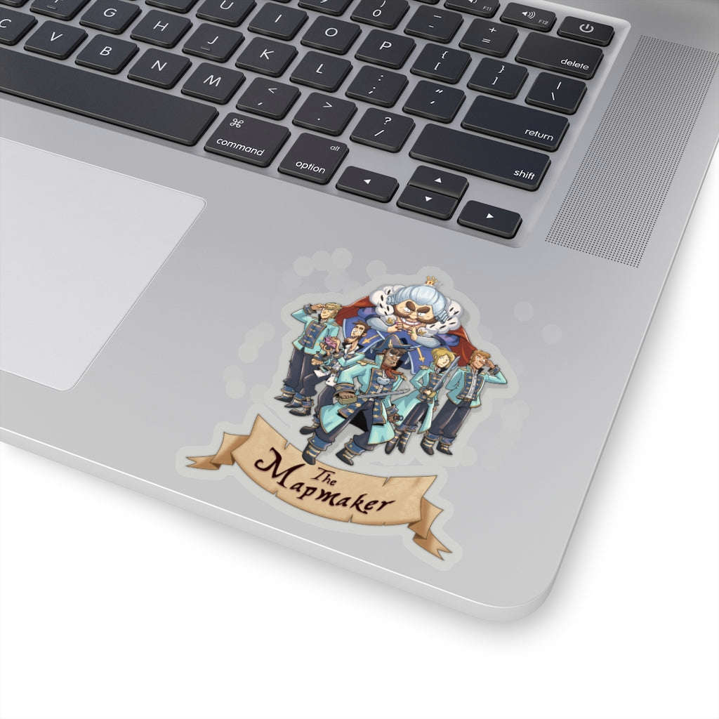 The Mapmaker (Design 1) - Kiss-Cut Stickers