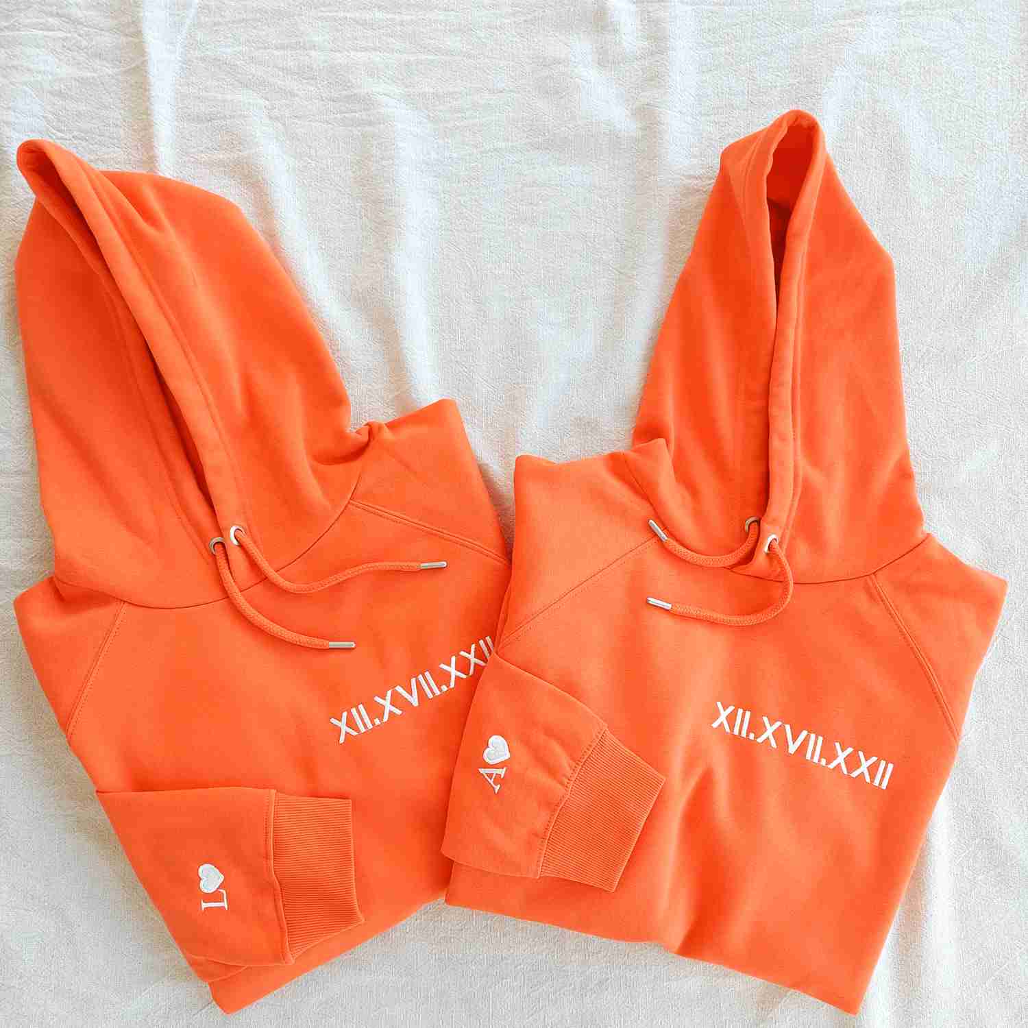 Roman Numeral Hoodie - Personalized Anniversary Gift with Embroidery