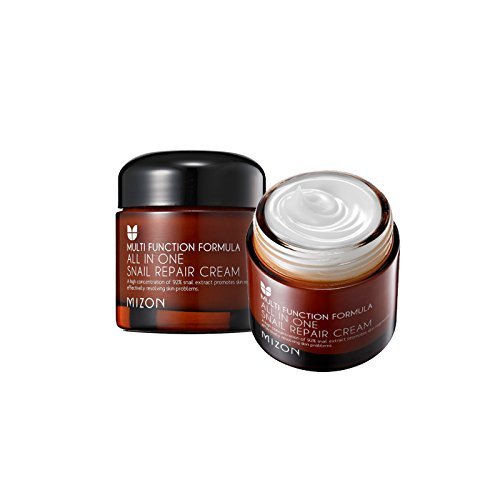 Mizon Snail Repair Cream - 2.53oz All-in-One Face Moisturizer with Snail Mucin Extract