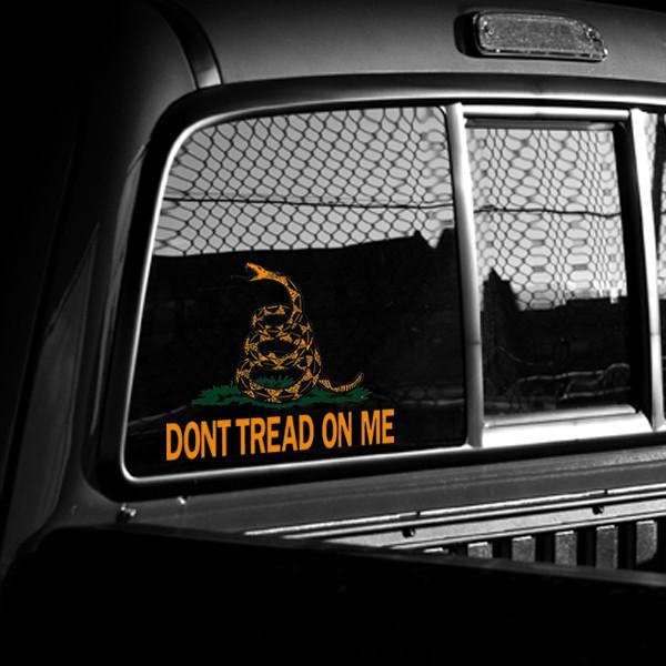 Extra-Large 8 x 10 Vinyl Don't Tread On Me Decal