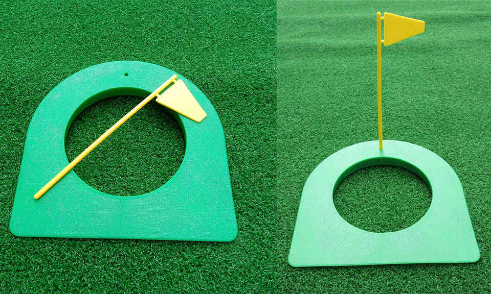 A99 Golf Putting Cup with Flag - Indoor Putting Training Aid for Home Use