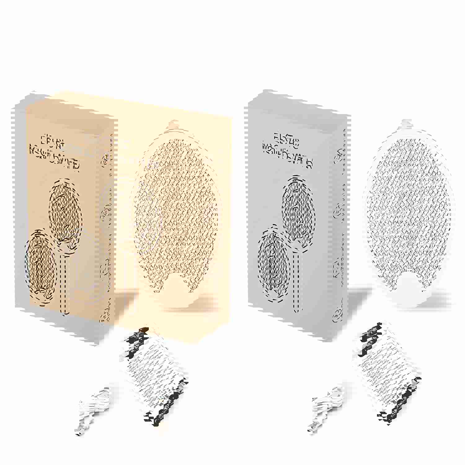 iHave Electric Fly Swatter - Rechargeable 2-in-1 Bug Zapper for Indoor and Outdoor Use
