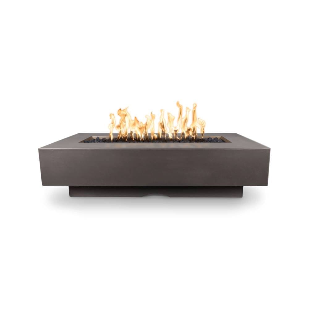 Top Fires Del Mar Rectangular GFRC Match Lit Gas Fire Pit Table