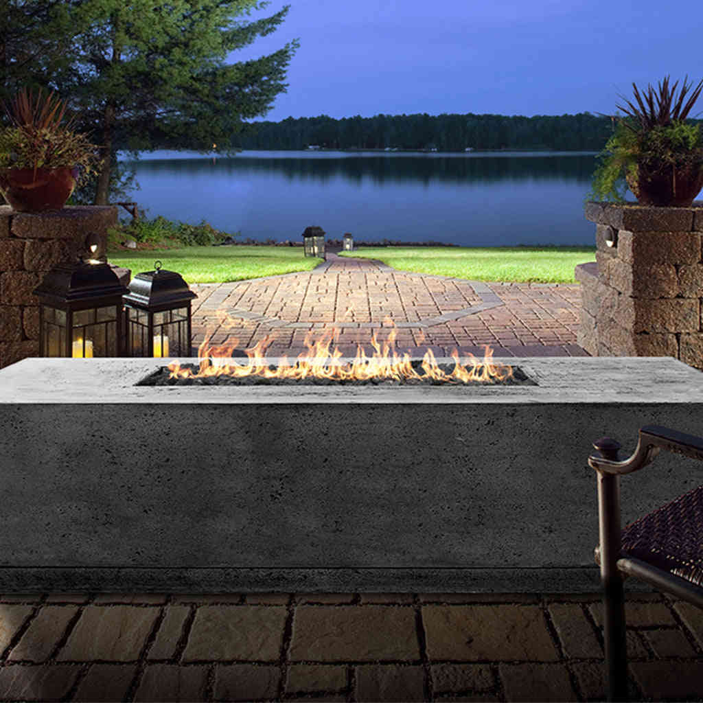 Tavola 4 Fire Table - Outdoor Gas Fire Pit with Lava Rocks