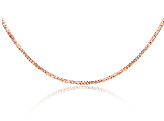 Rectangular Simulation Emerald 18K Rose Gold Pendant Necklace for Women