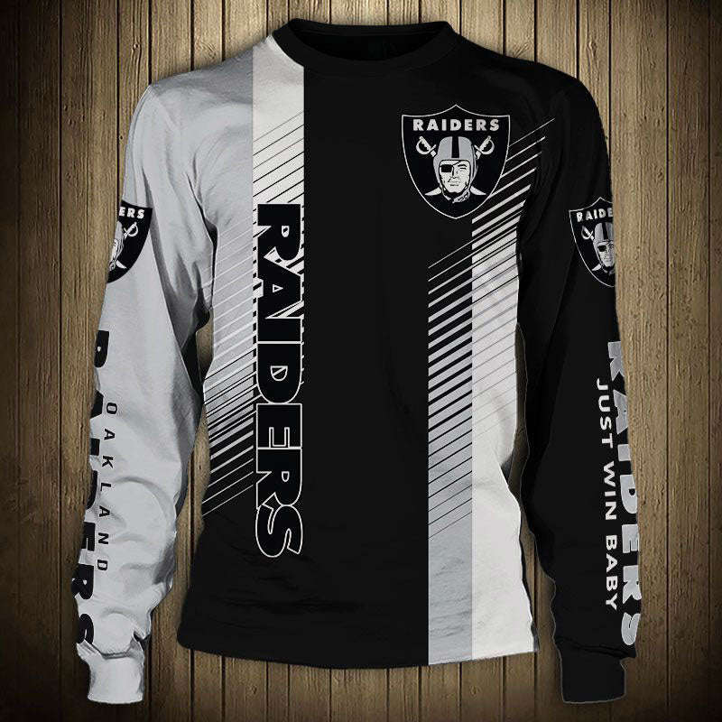 Women's Las Vegas Raiders Striped Sweatshirt