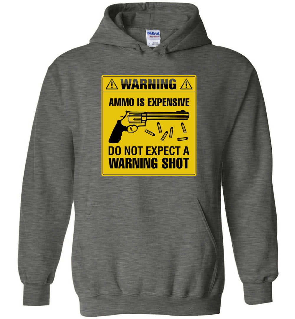 Do Not Expect a Warning Shot Mens Hoodie - Unique Gun Enthusiast Gift