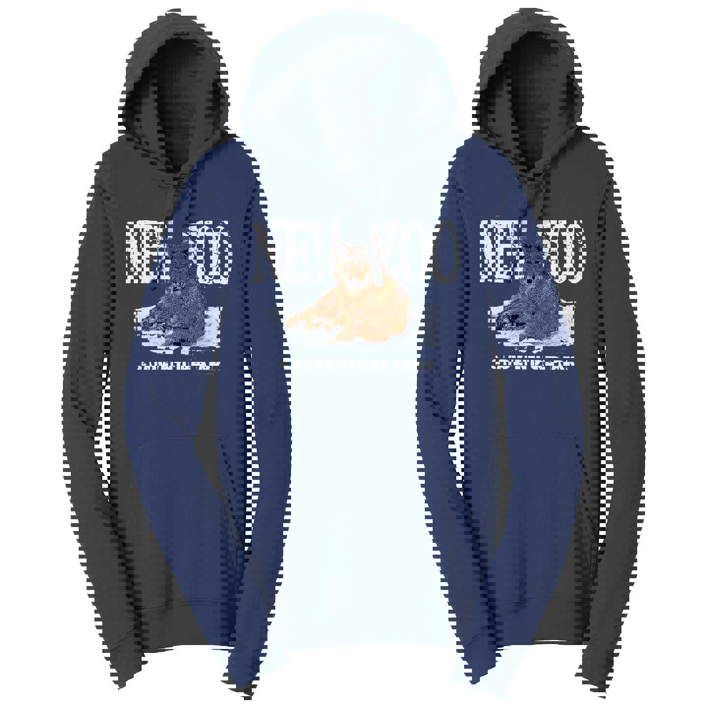 NEW Zoo Logo Red Wolf Art - Adult Unisex Hoodie Sweatshirt