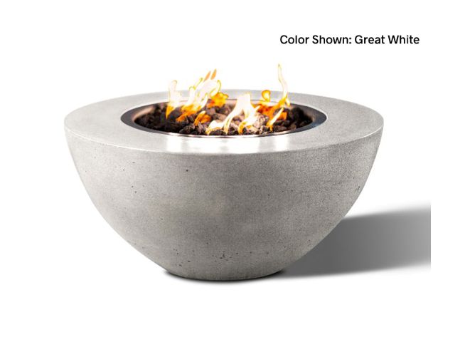 Round Fire Bowl Oasis 34 with Electronic Ignition - Free Cover [Slick Rock Concrete]