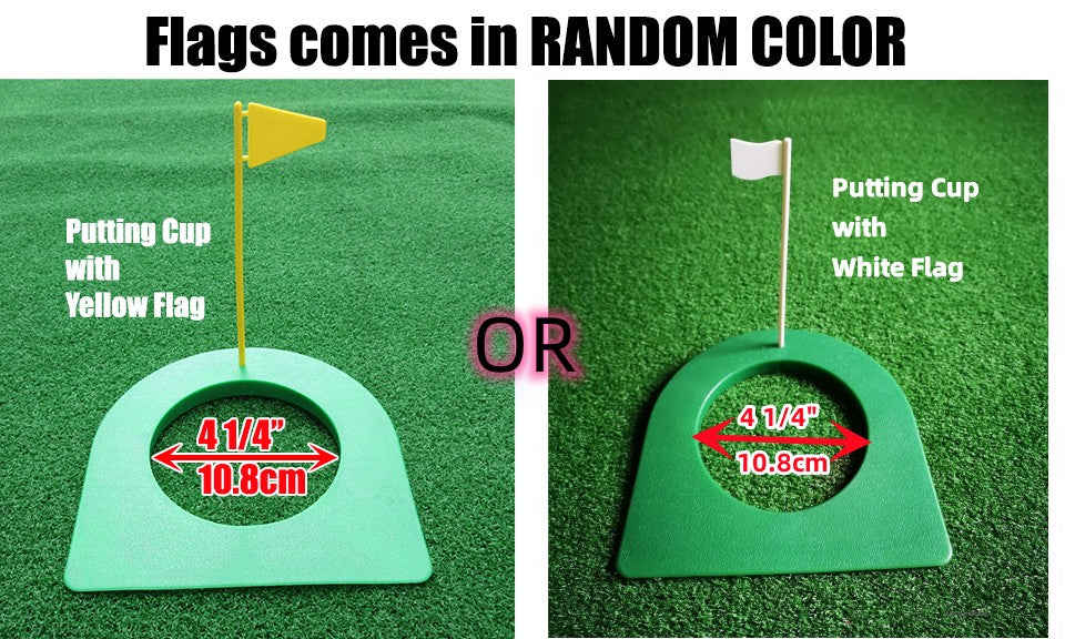 A99 Golf Putting Cup with Flag - Indoor Putting Training Aid for Home Use