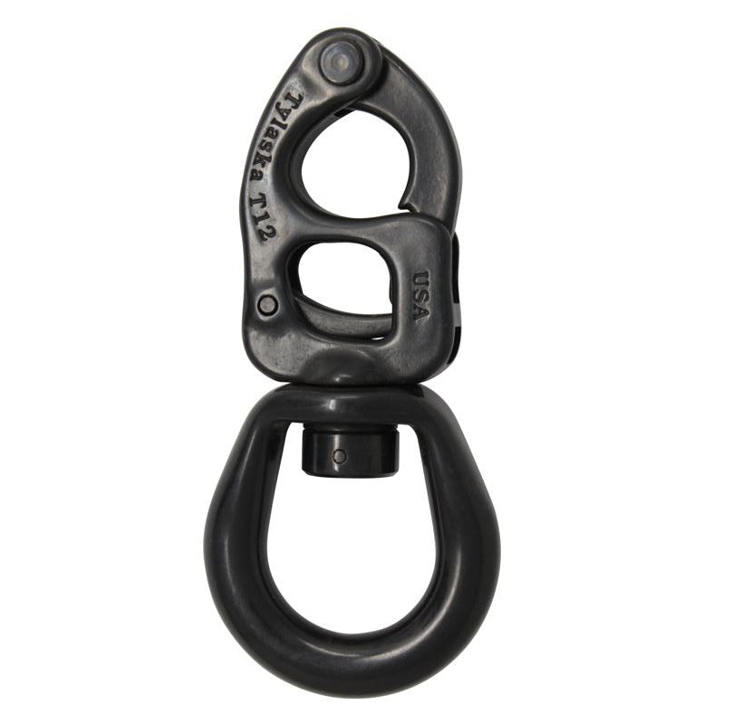 Tylaska 4 1/2 T12 Large Bail Snap Shackle with Black Oxide Finish