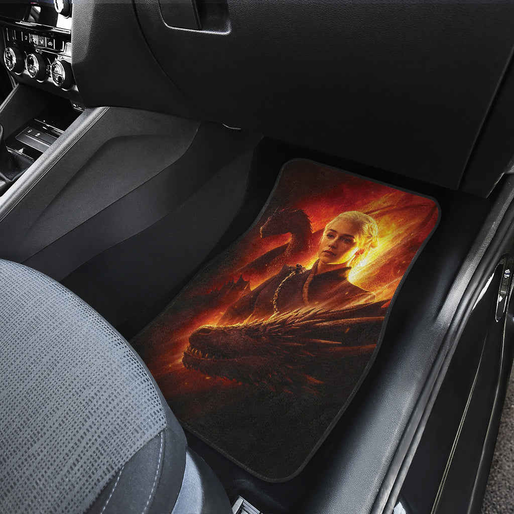 Daenerys Targaryen Car Floor Mats - Game Of Thrones Themed Car Accessories