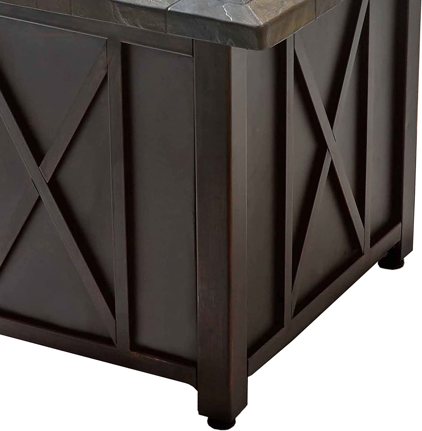 Endless Summer 30 Inch Square Propane Gas Outdoor Fire Pit Table