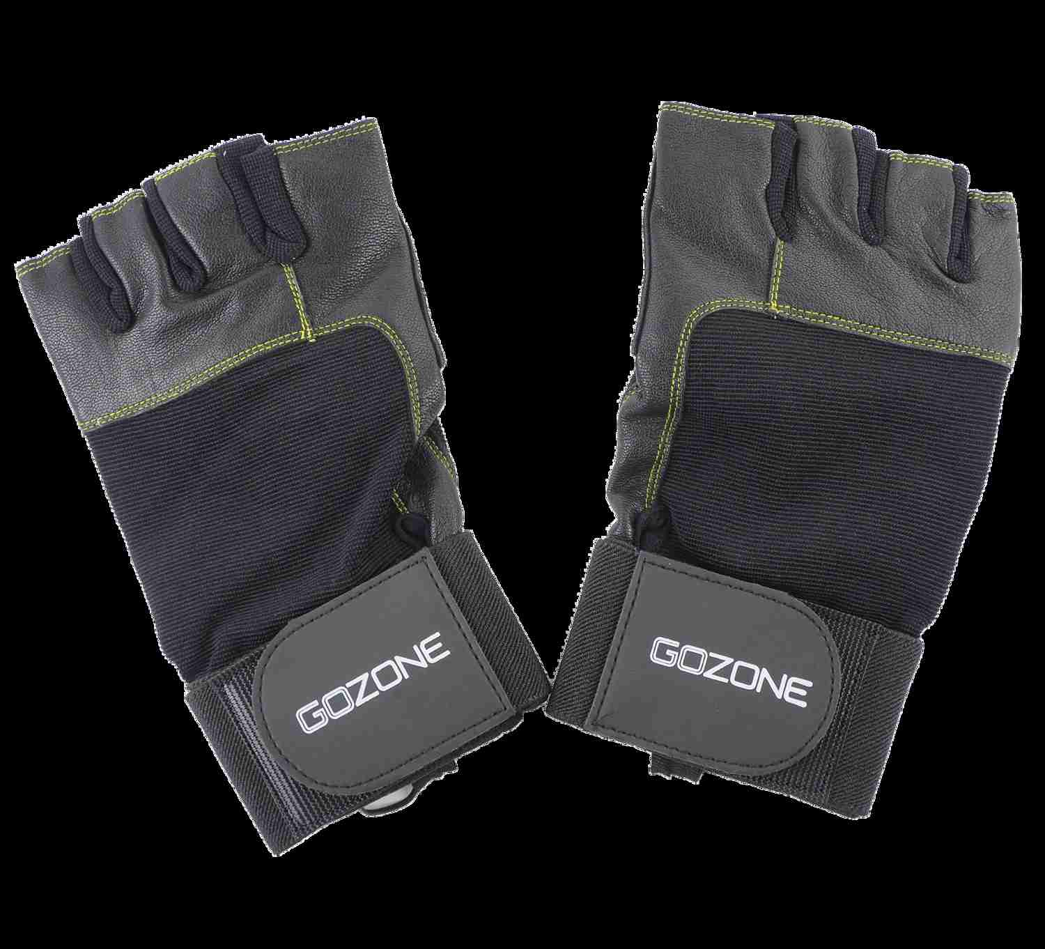 Pro Fitness Gloves with Wrist Support - L/XL - Black/Lime