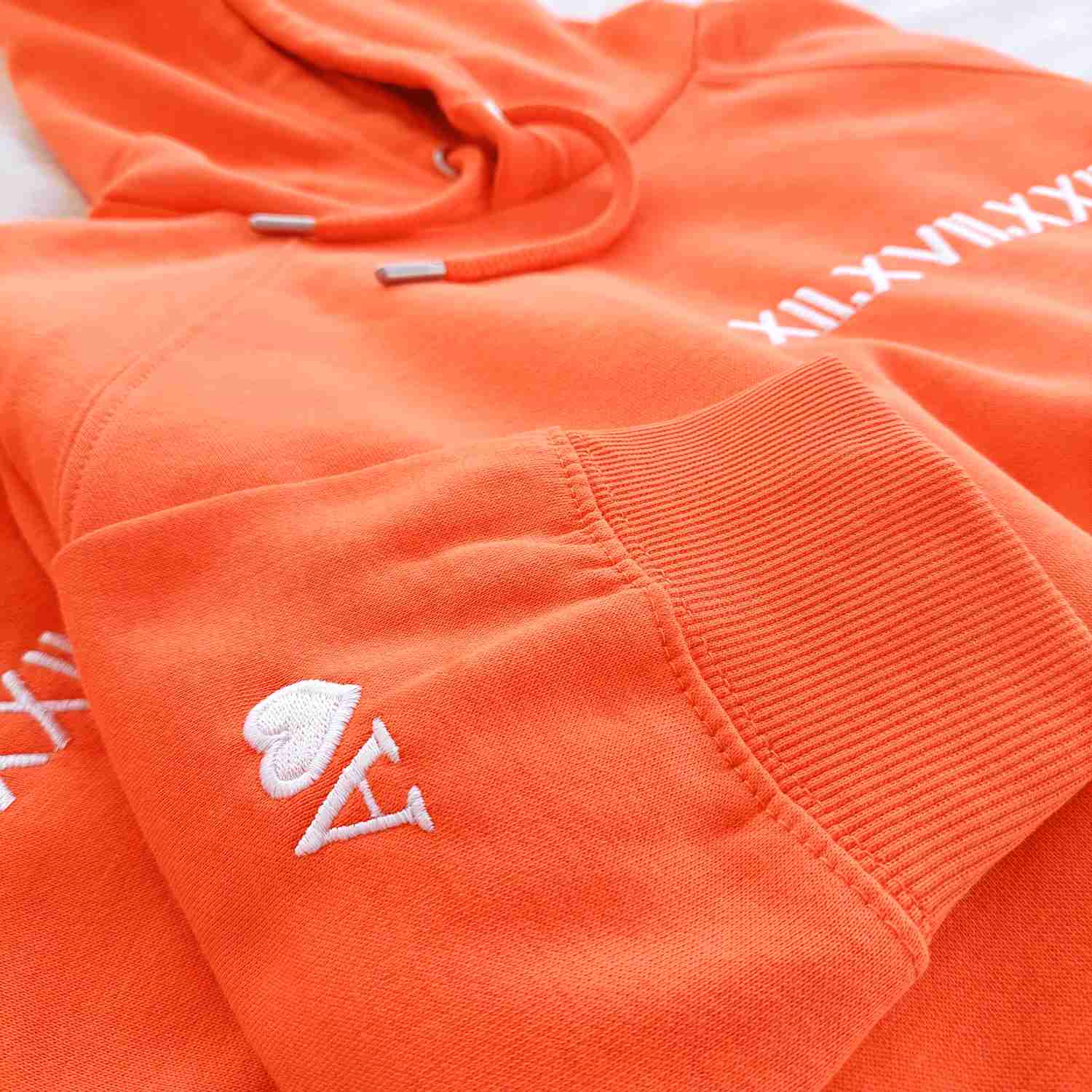 Roman Numeral Hoodie - Personalized Anniversary Gift with Embroidery