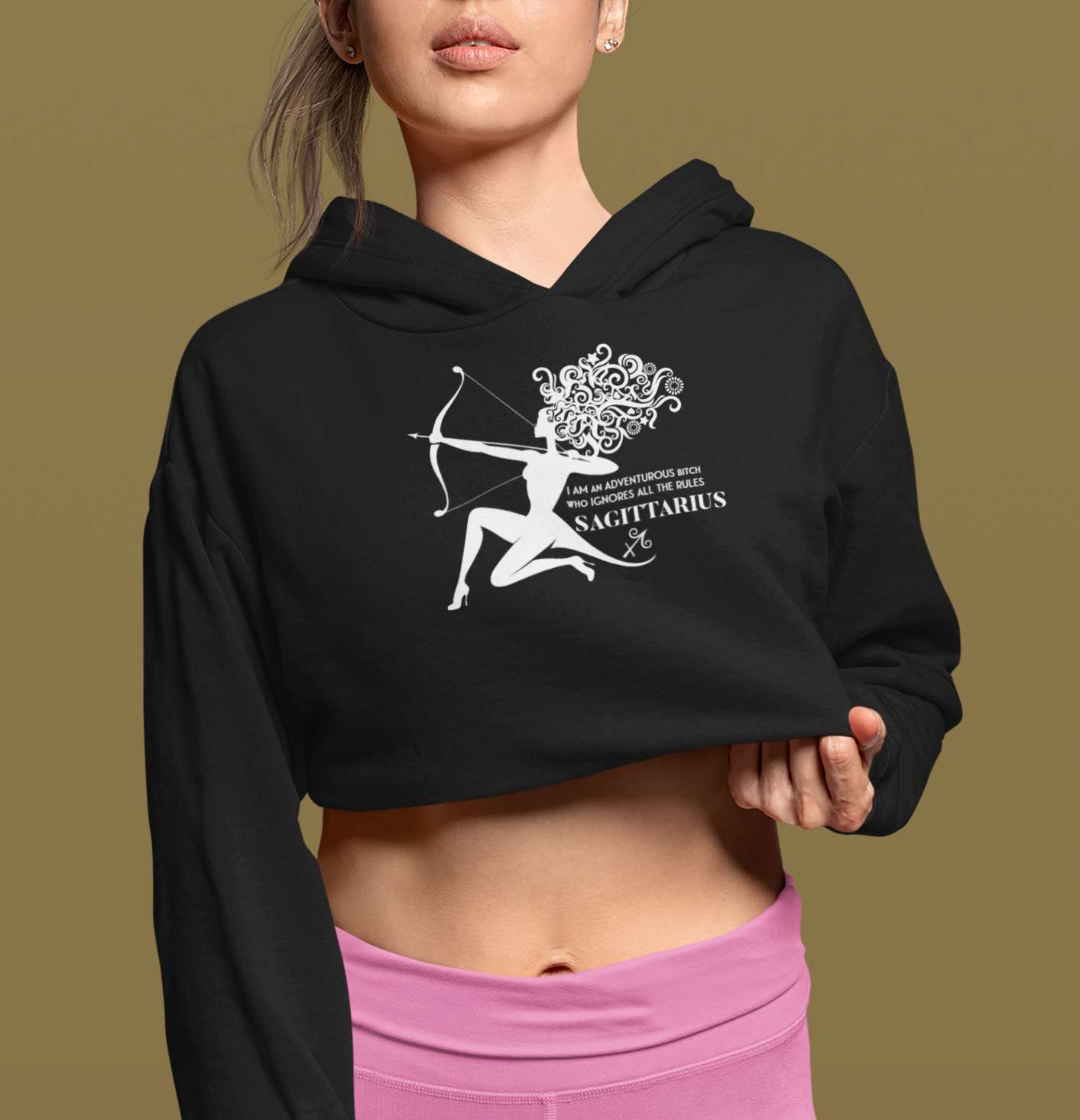 Crop Hoodie - Sagittarius