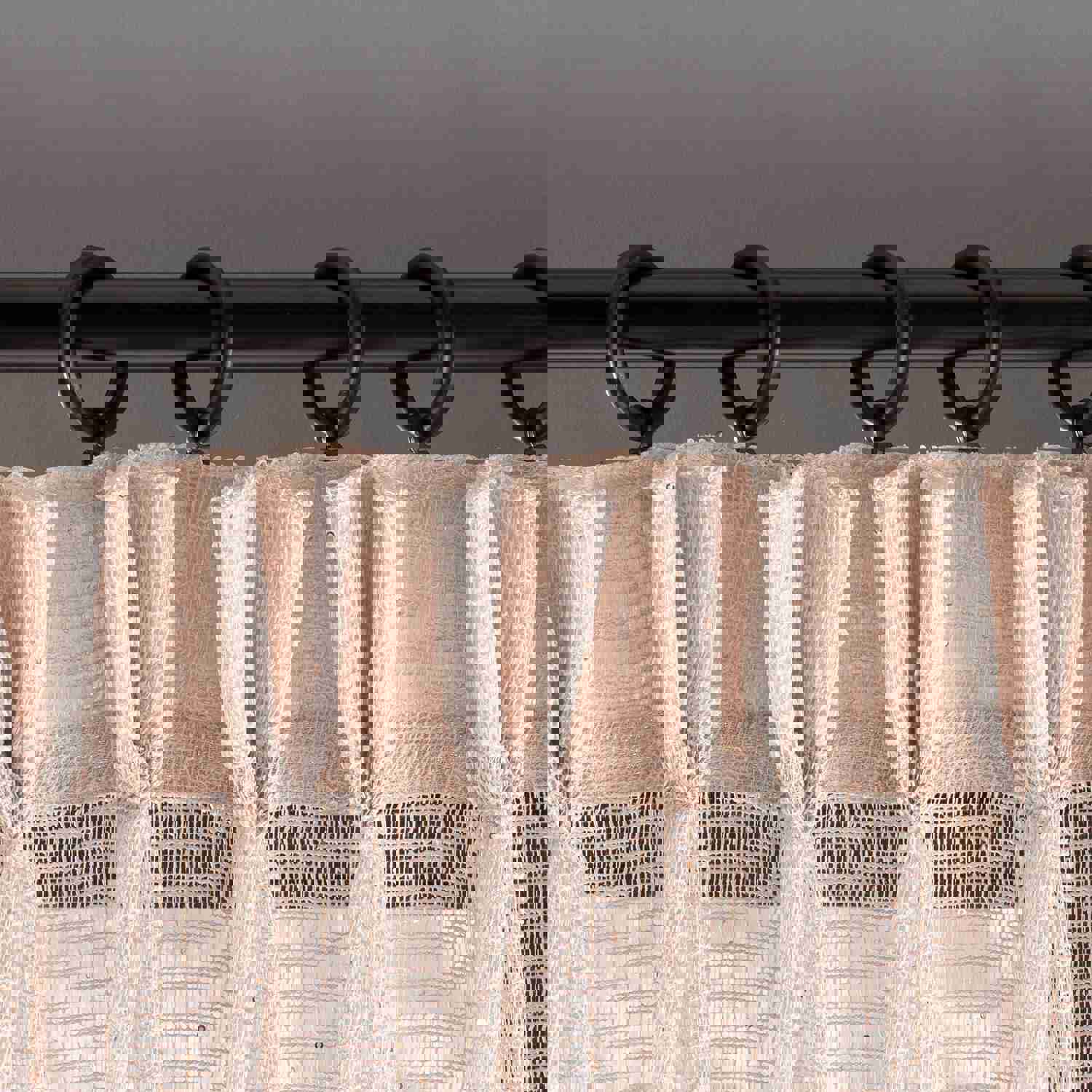 Custom Linen Sheer Curtain with 6 Color Options - Rod Pocket, Pleated, Soft & Light Filtering