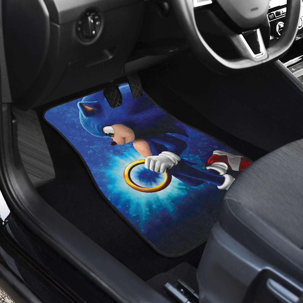 Custom Sonic The Hedgehog Car Floor Mats for Fans - Premium Cartoon Car Accessories