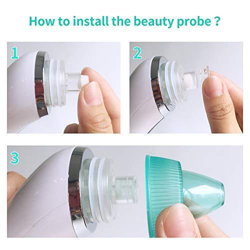 Electric Blackhead Remover Pore Vacuum - USB Rechargeable Comedo Extractor for Deep Skin Cleaning