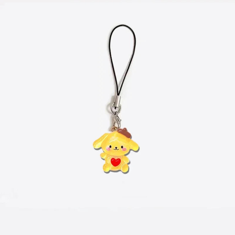 Kawaii Anime Hello Kitty Creative Bow Love Phone Chain Pendant