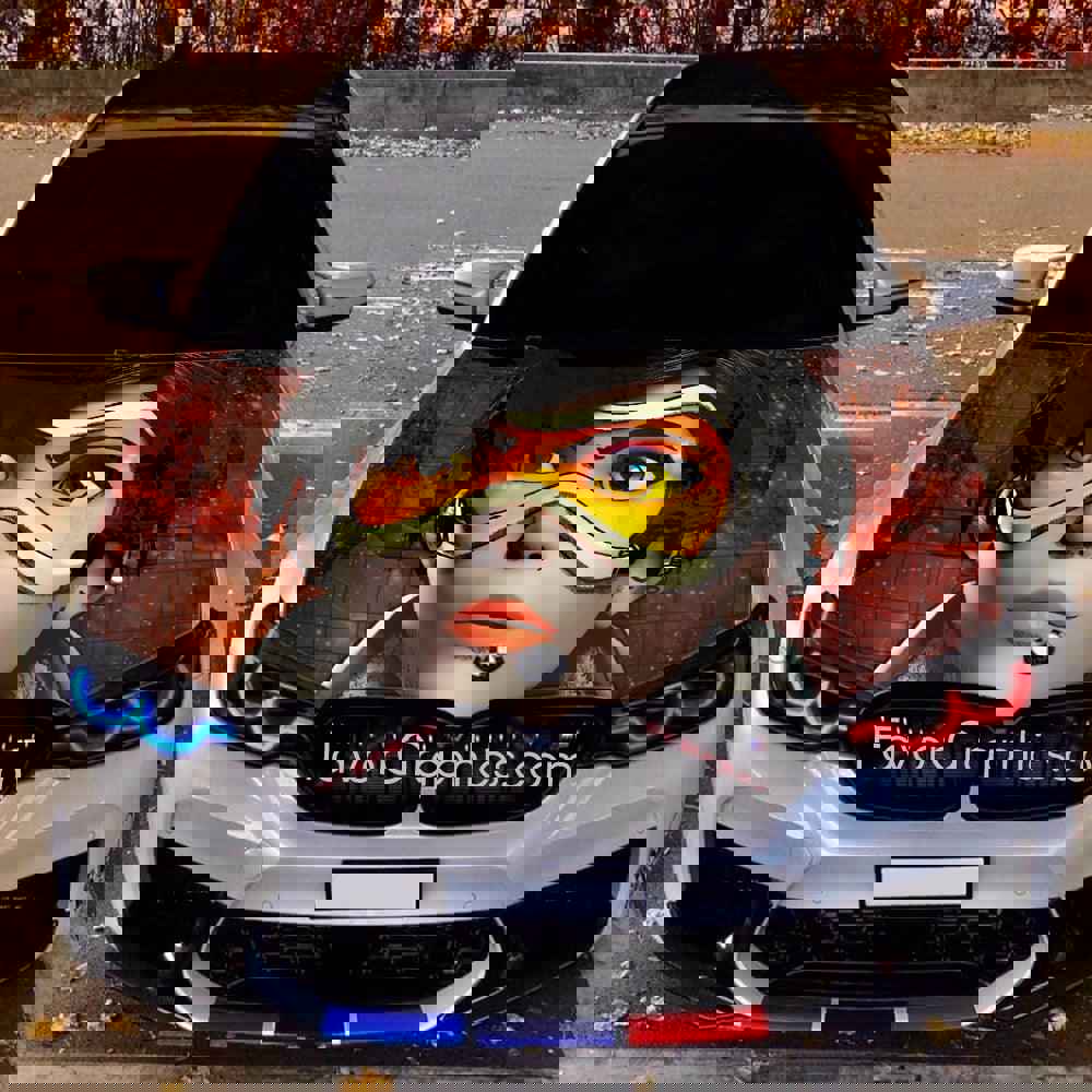 Tracer Overwatch Itasha Car Vinyl Hood Wrap Decal Sticker