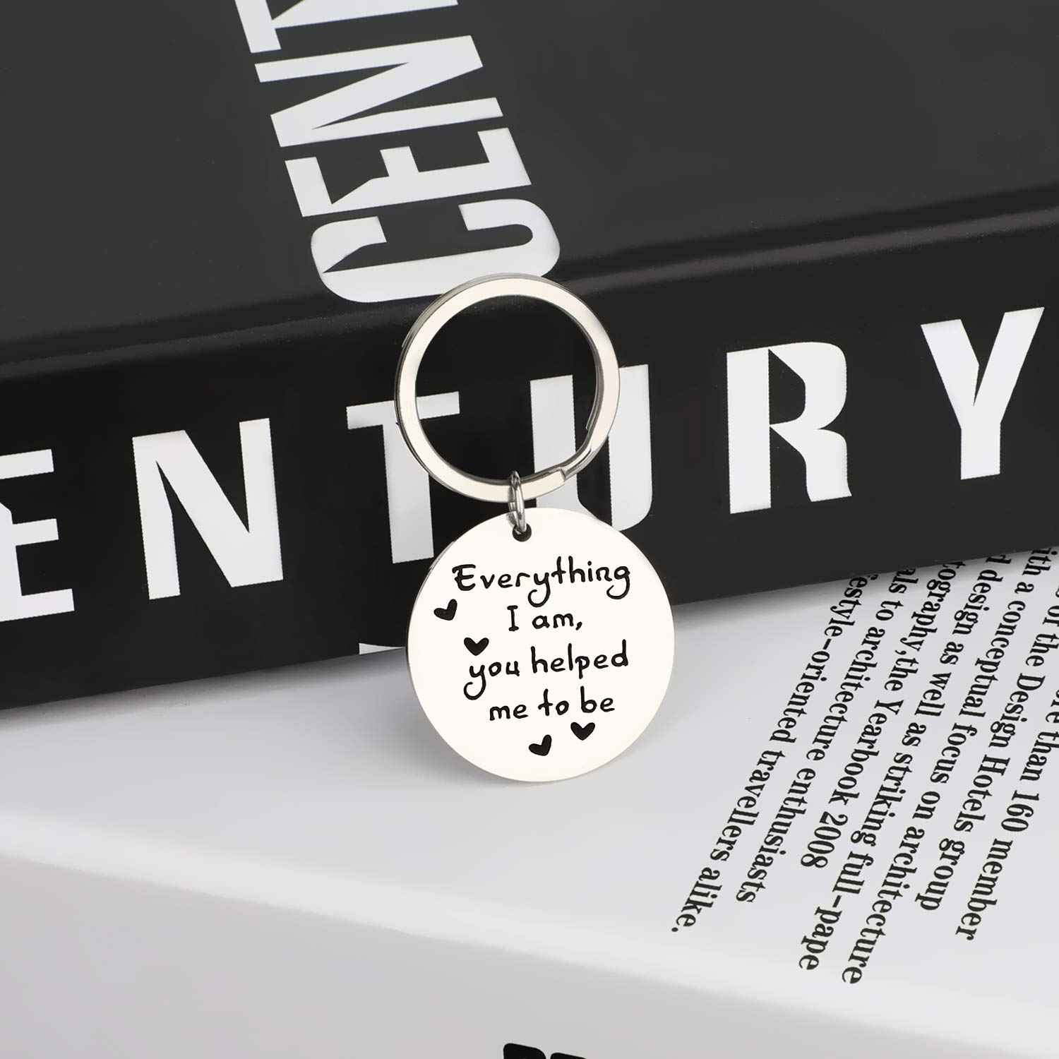 Mom Dad Gifts Keychain - Thank You Present for Parents, Teachers, Coaches