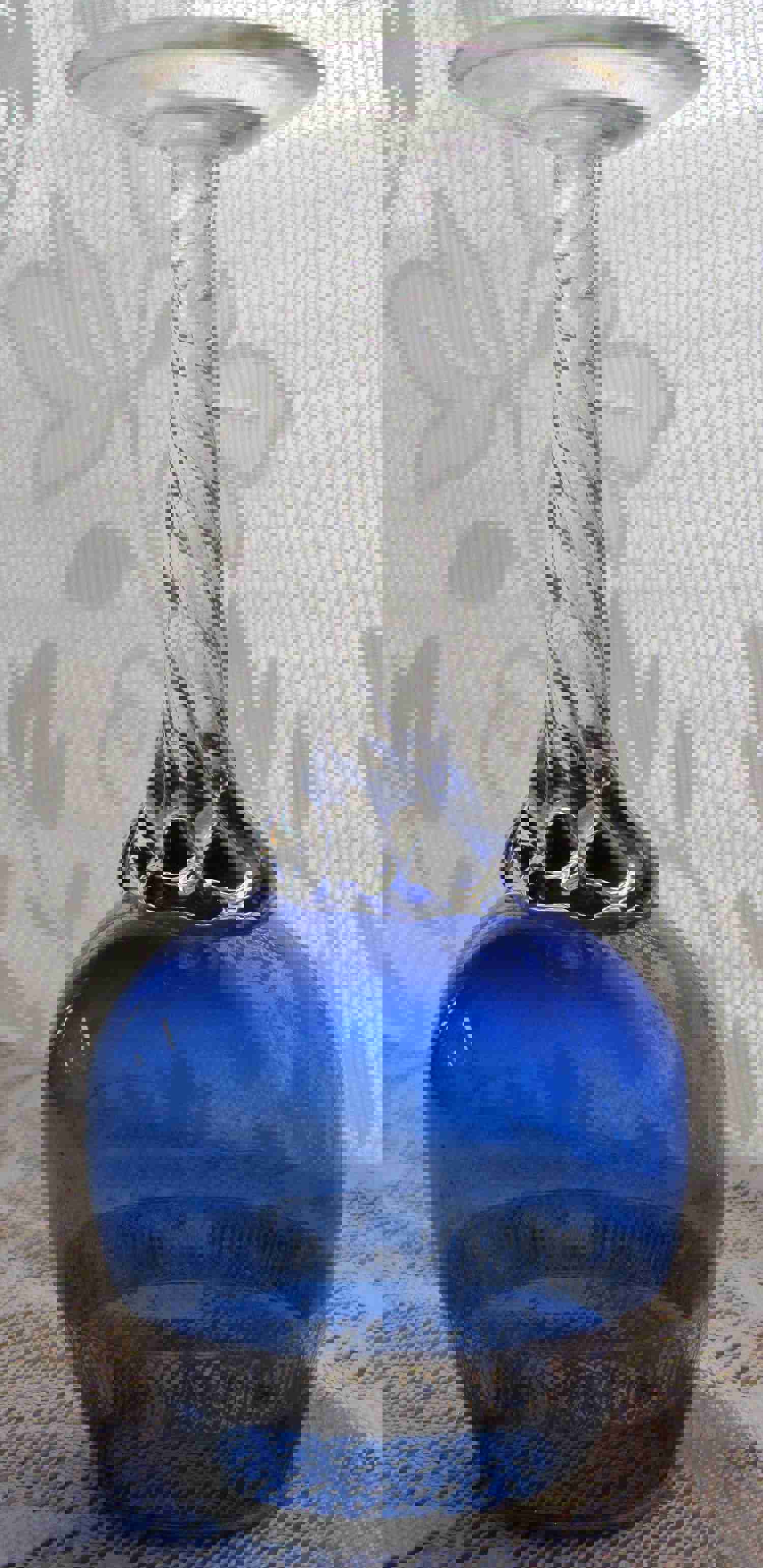 Vintage 7 Wine Glass with Gold Ring - Elegant Handcrafted Glassware