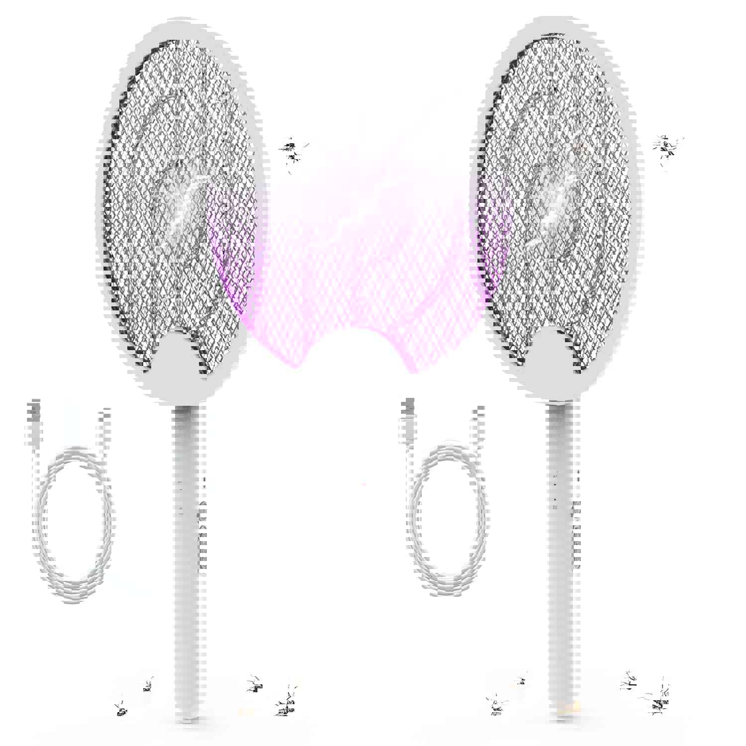 iHave Electric Fly Swatter - Rechargeable 2-in-1 Bug Zapper for Indoor and Outdoor Use