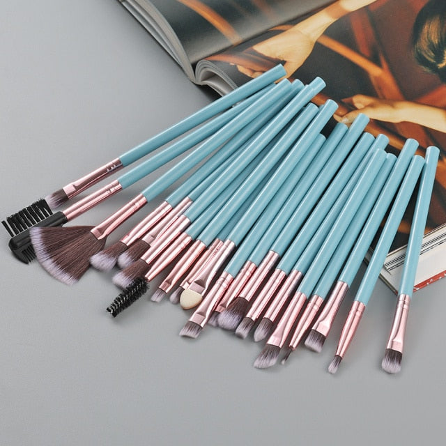 20/10/6 Pieces Makeup Brushes Set for Eye Shadow, Foundation, Powder, Eyeliner, Eyelash, and Lip Makeup