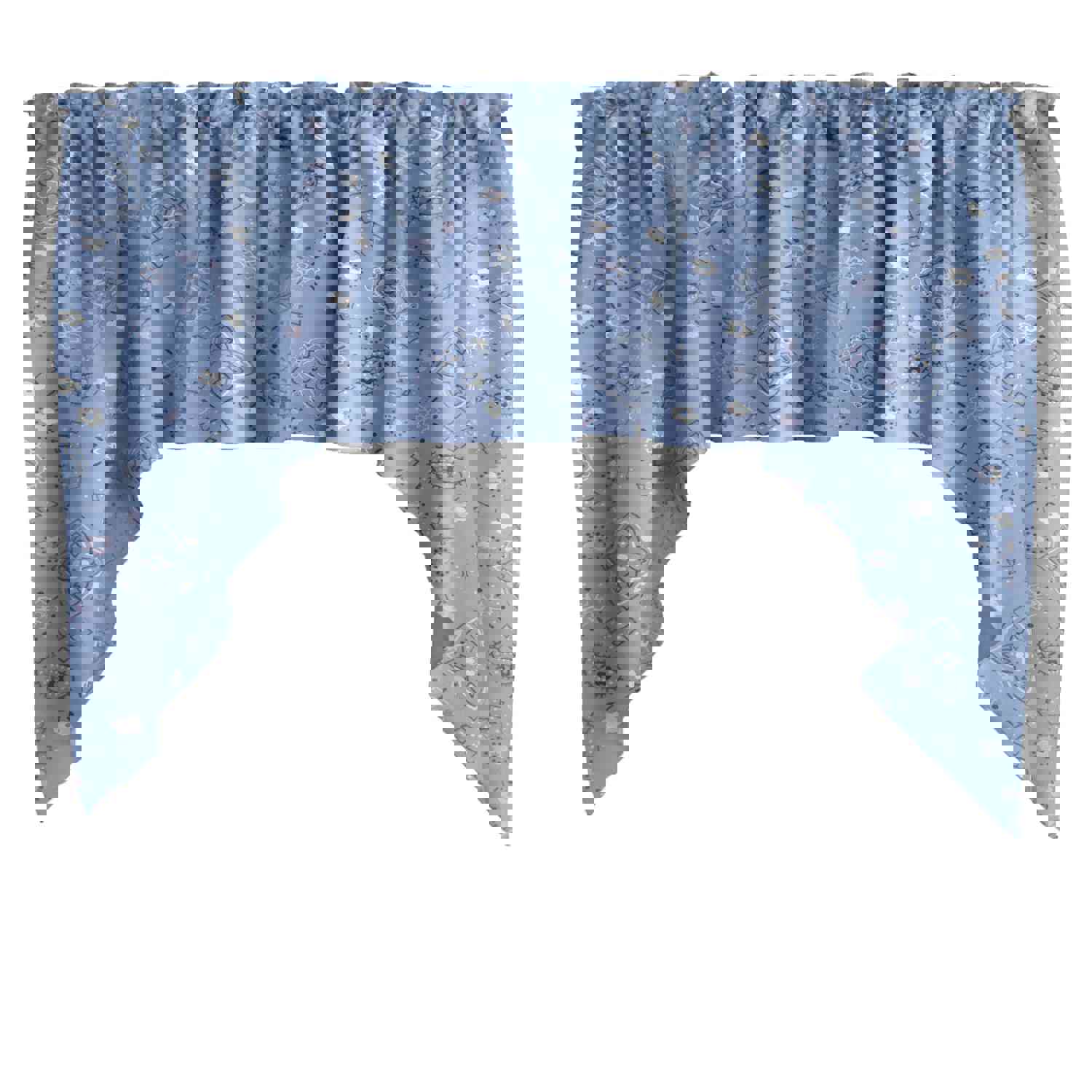 Swag Valance Cotton Floral Bandanna Paisley Print 58 Wide / 36 Tall