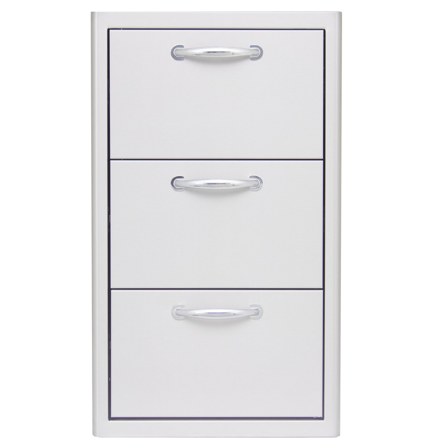 Blaze 16 Stainless Steel Outdoor Kitchen Triple Access Drawer BLZ-DRW3-R