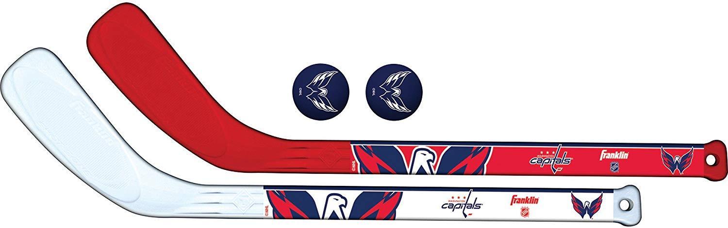 Franklin Sports NHL Team Mini Hockey 2 Piece Stick Set for Kids
